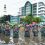 Babinsa Genuk Kota Semarang Apel Ditengah Genangan Banjir